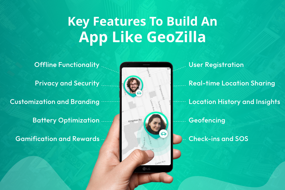 Key Features To Build An App Like GeoZilla